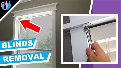 how do you remove mini blinds from metal brackets|how to uninstall blinds.